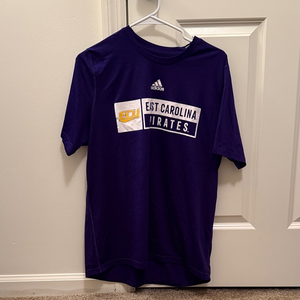 Adidas Purple East Carolina Pirates Tee